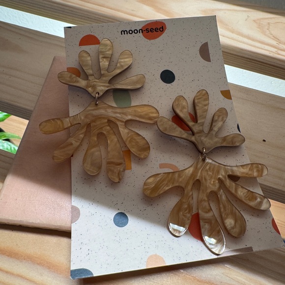 🖤 NWT Moonseed Handmade Matisse Earrings - Picture 3 of 3